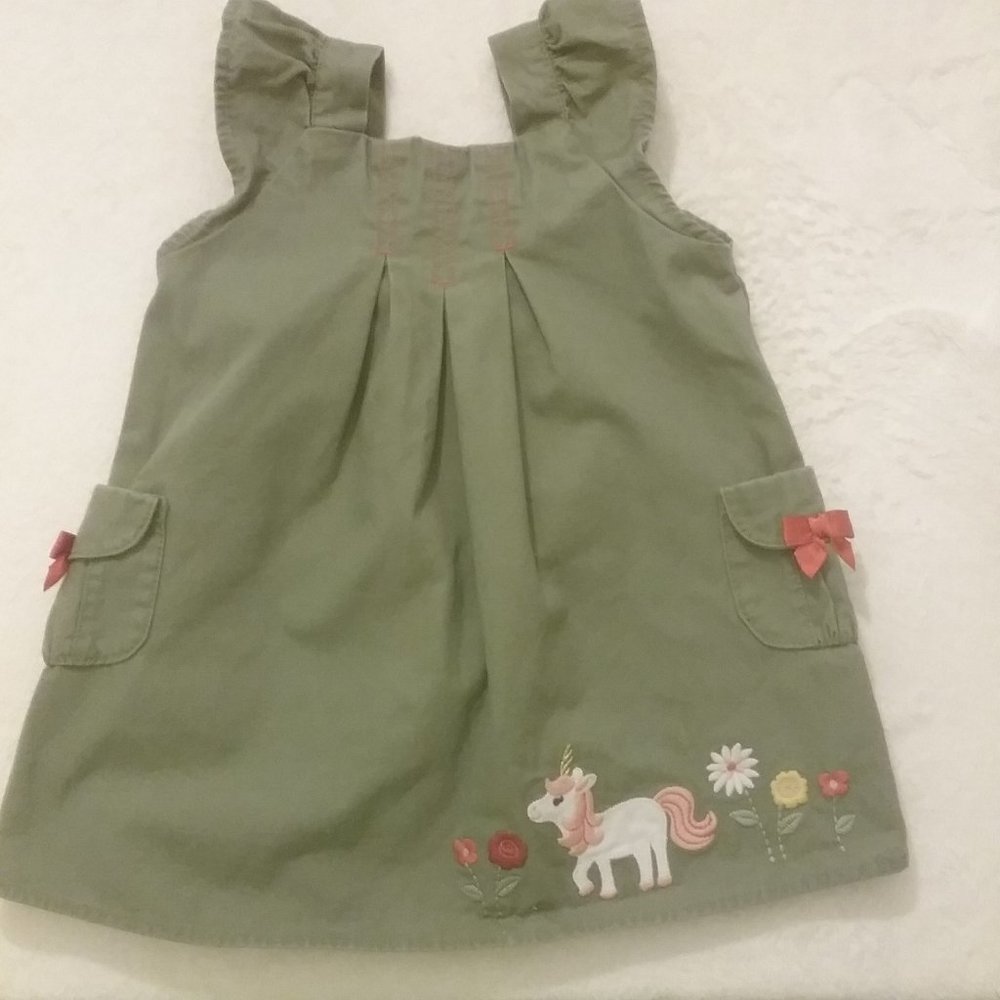 Gymboree  12-18 mo. girls green dress